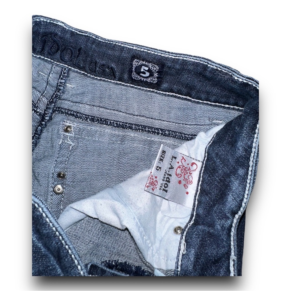 L.A. Idol embellished bootcut jeans Sz. 5 - Picture 4 of 9